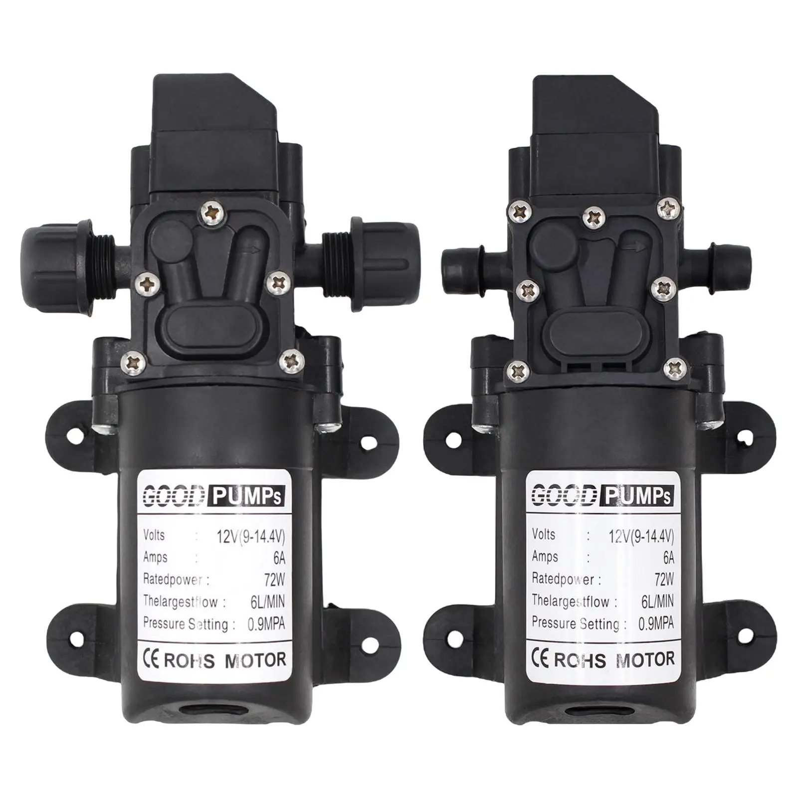 

DC 12V 72W Diaphragm Self Priming Booster Auto pressure Switch
