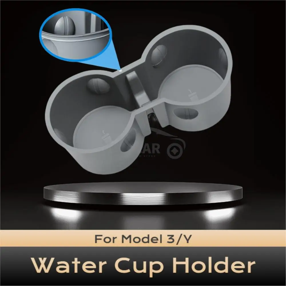 

For Tesla Model Y Model 3 2021 2022 Water Cup Holder Center Accessories Non-slip Waterproof Car Coasters Drink Holder 2023