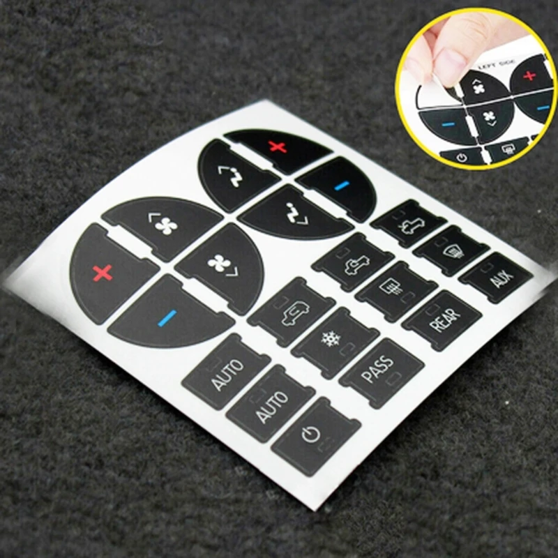 Наклейки на приборную панель автомобиля украшение кнопку климат-контроля