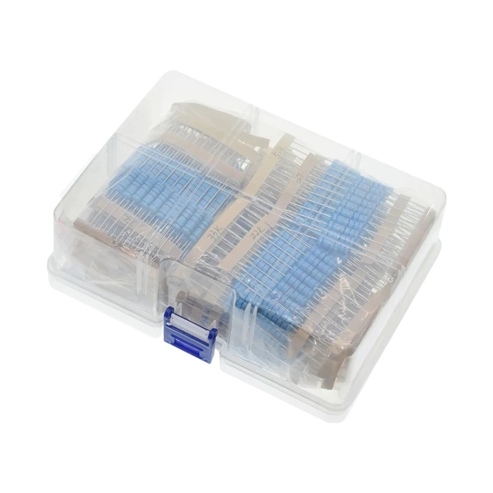 Металлические пластины резисторов Shunmaii 1 комплект 1300 шт. диапазон 1R-3M с коробкой