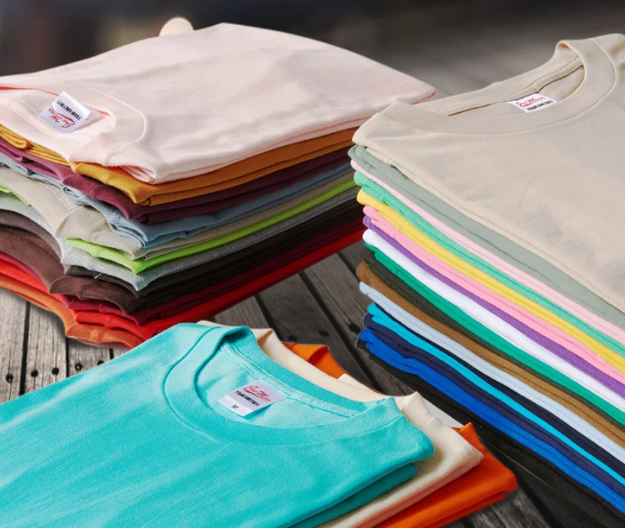 

Разноцветная обрабатываемая индивидуальная хлопковая футболка, пуловер с круглым вырезом, хлопковая цилиндрическая однотонная свободная футболка с короткими рукавами