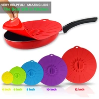 set of 5 silicone microwave wrap bowl pot lid food fresh cover pan stopper cooking kitchen tools