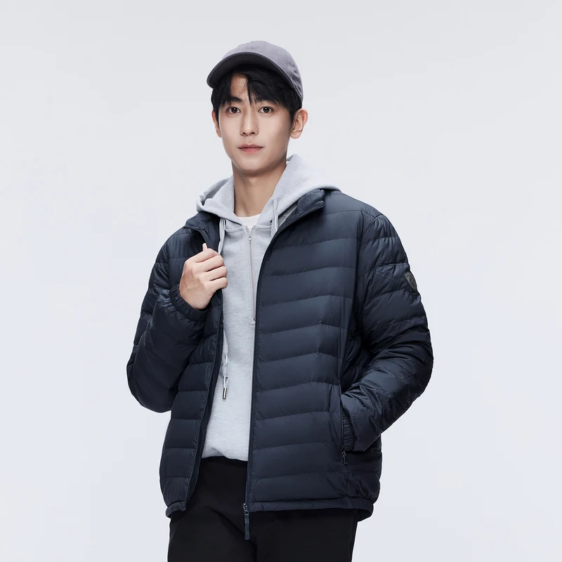 BOSIDENG легкая мужская пуховая куртка водонепроницаемая зимнее пальто с