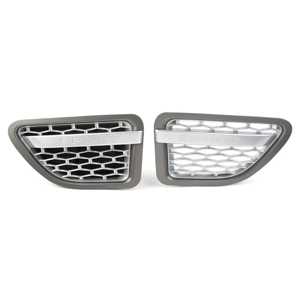 

2 шт. переднее боковое крыло автомобиля, решетка вентиляционного отверстия, решетка, аксессуары с логотипом для Land Rover L320 Range Rover Sport 2005-2009 2010-2013