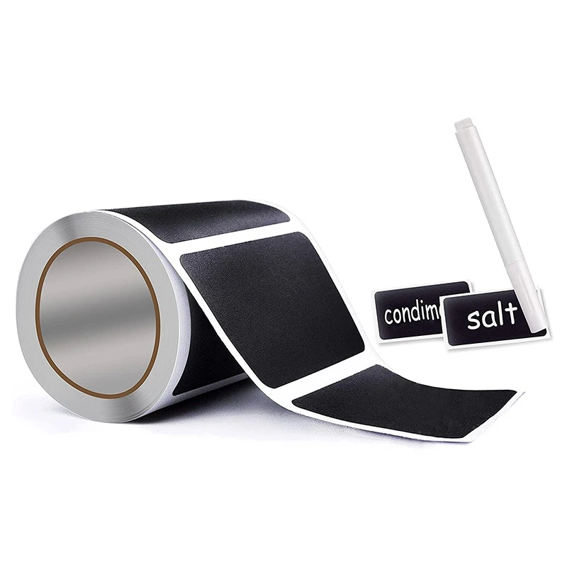 

Chalkboard Labels ,Erasable Reusable Rectangle Blackboard Stickers with 1 Liquid Chalk Pen,150 Pieces