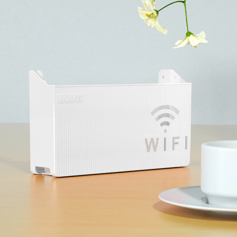 

Home Decor Router Storage Box Office Media Decor Game Console Wireless Wifi Router Shelf Abs Waterproof Wireless Wifi Shelf