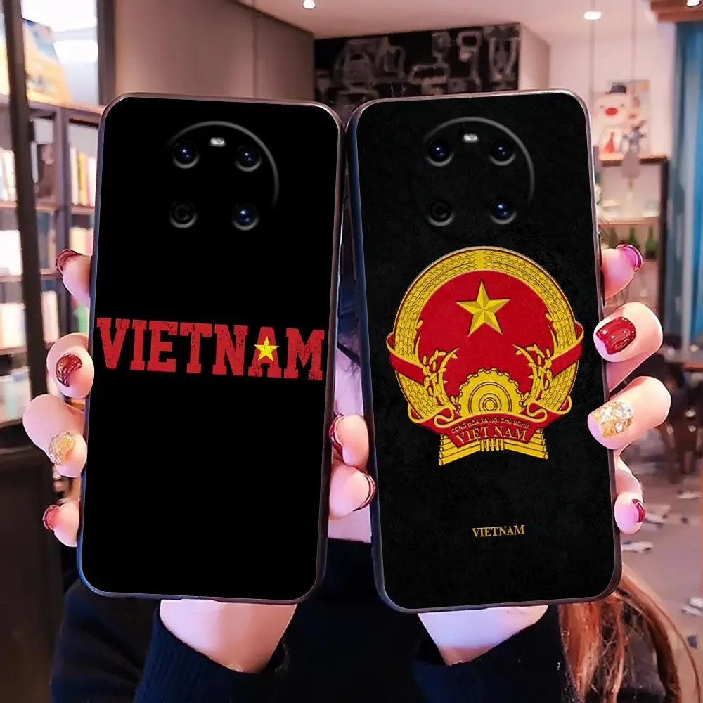 

Funda Coque Para Phone Case For Huawei P10 P20 P30 P40 P50 P50E Mate 10 20 40 RS Lite E 5G Pro Plus Capa Case Vietnam Flag Map