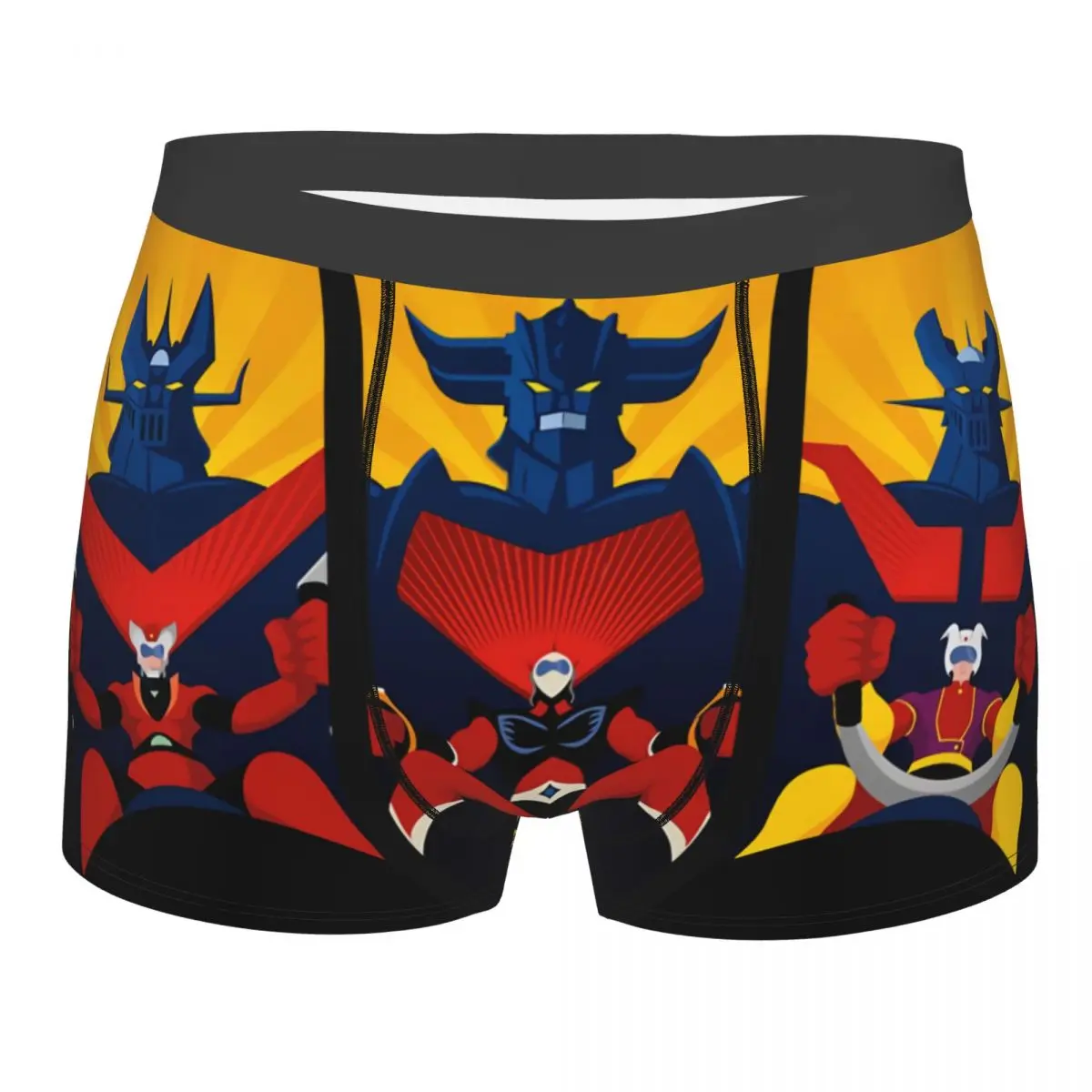 

222 Pilots UFO Robot Grendizer Underpants Homme Panties Man Underwear Ventilate Shorts Boxer Briefs