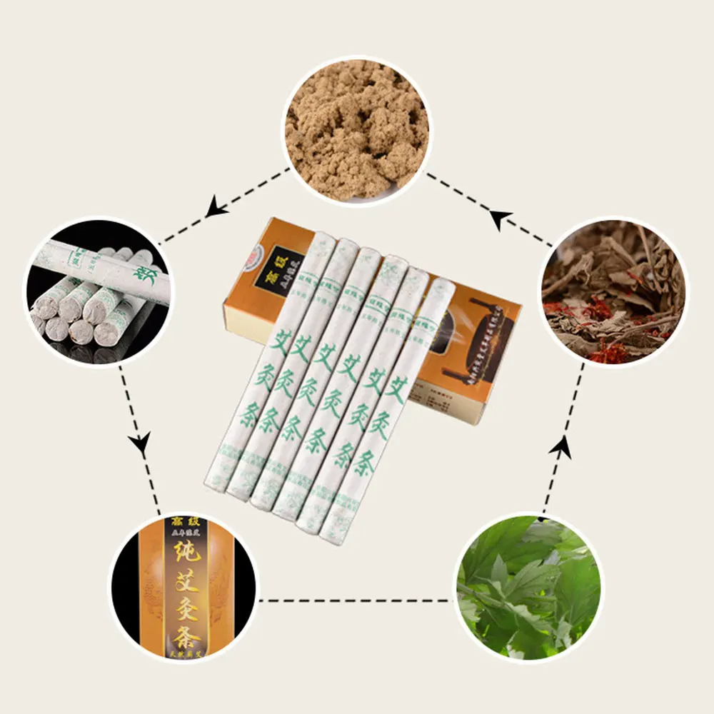 HDRSMTMED 10 рулоны из чистого мокса ожоговая древесина - традиционная китайская