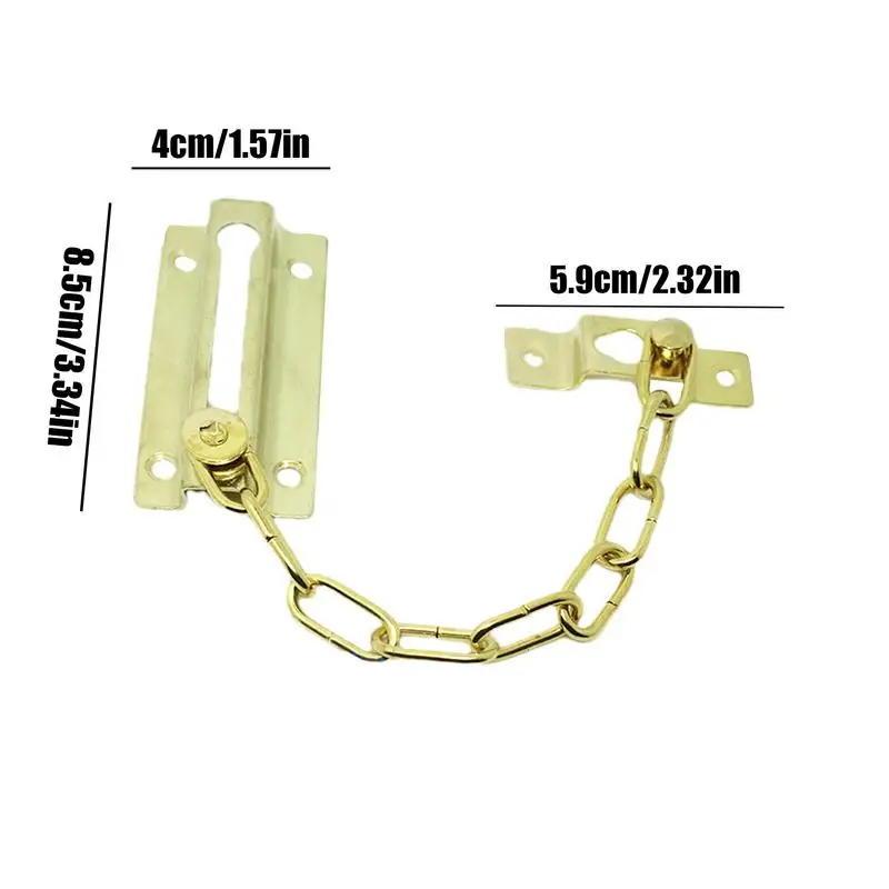 Защитная дверная цепь утолщенная защита цепи с замком устойчивая к ржавчине