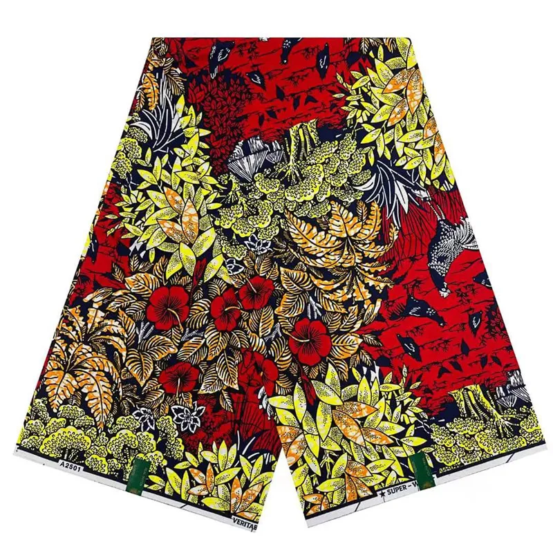

Ankara Wax Print Fabric High Quality African Wax Real Fabric 100% Cotton Soft Guaranteed Veritable Real Wax for Dresses 2227