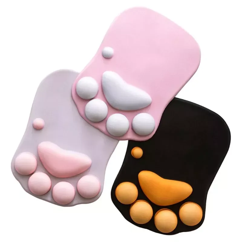 

Shipping Quality Cute Paw Mouse Pad Nonslip Silicone Mice Mat Computer Wrist Rest Support fast delivery