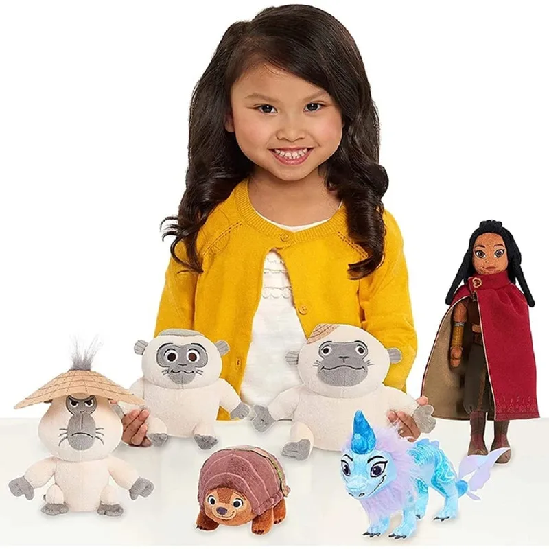 Игрушка плюшевая Последний дракон Disney Raya Sisu Dragon Dyan Pan Uka Monkey Tuk мягкая милая