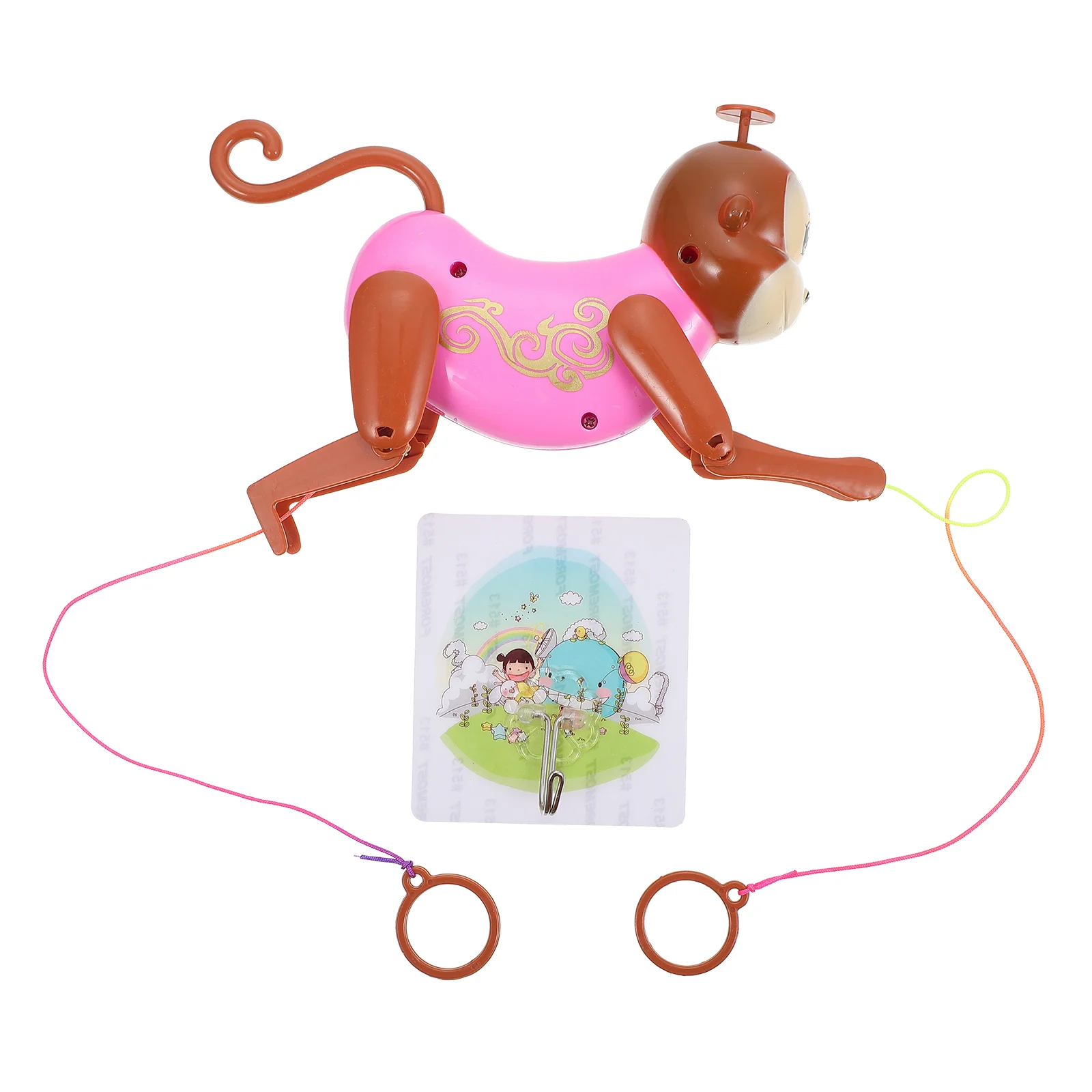 

Educational Plastic Plaything Cartoon Plaything Pulling Rope for Children Playing Gift Home