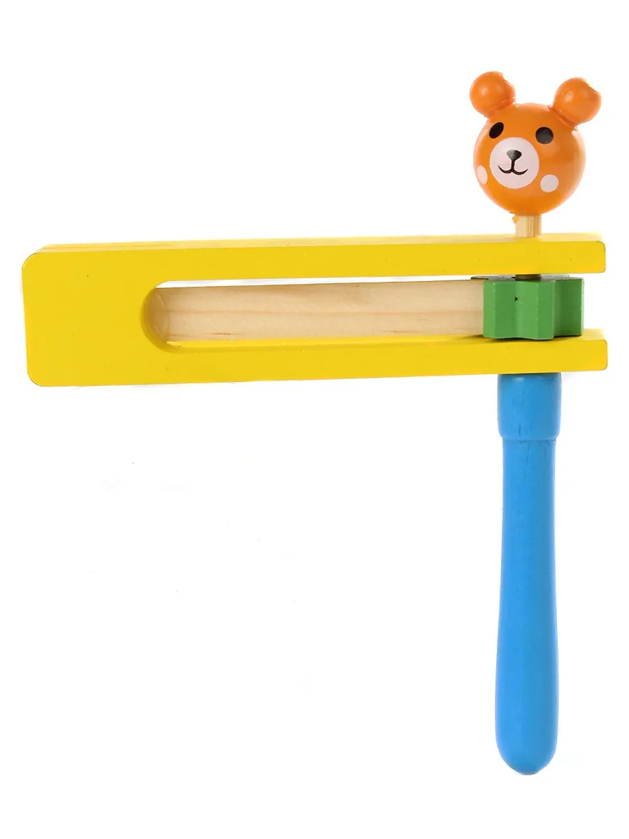 Ratchet wooden 2188-3 2 pieces toy musical instruments | Toy Musical Instrument