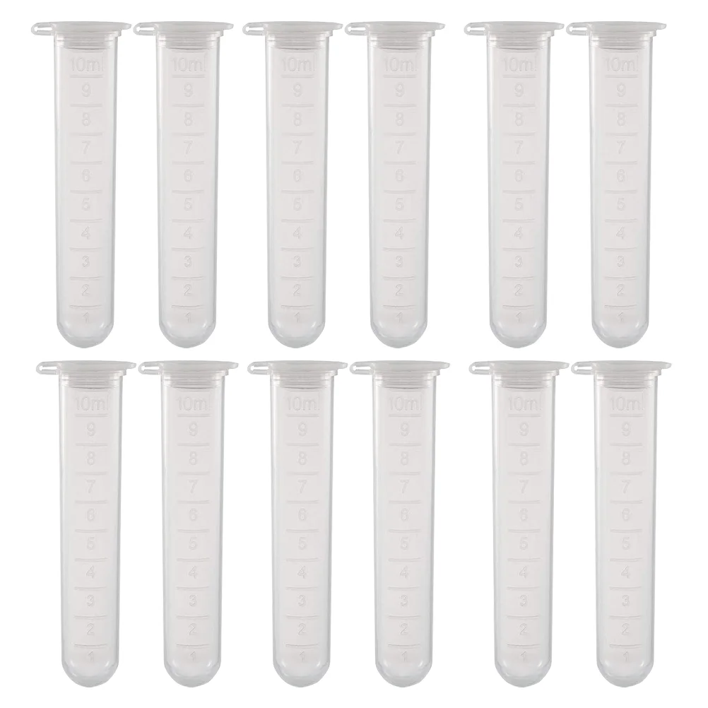 

200 Pcs Centrifuge Tube Plastic Cylinder Container Test Centrifugal Vials Science Tubes Polypropylene Pp Experiment