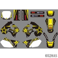 full graphics decals stickers motorcycle background custom number name for suzuki rm125 rm250 rm 125 rm 250 1996 1997 1998