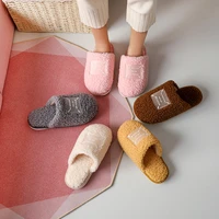 plush warm home slippers women cotton soft comfortable winter men pink shoes indoor for bedroom fluffy slipper lovers couples