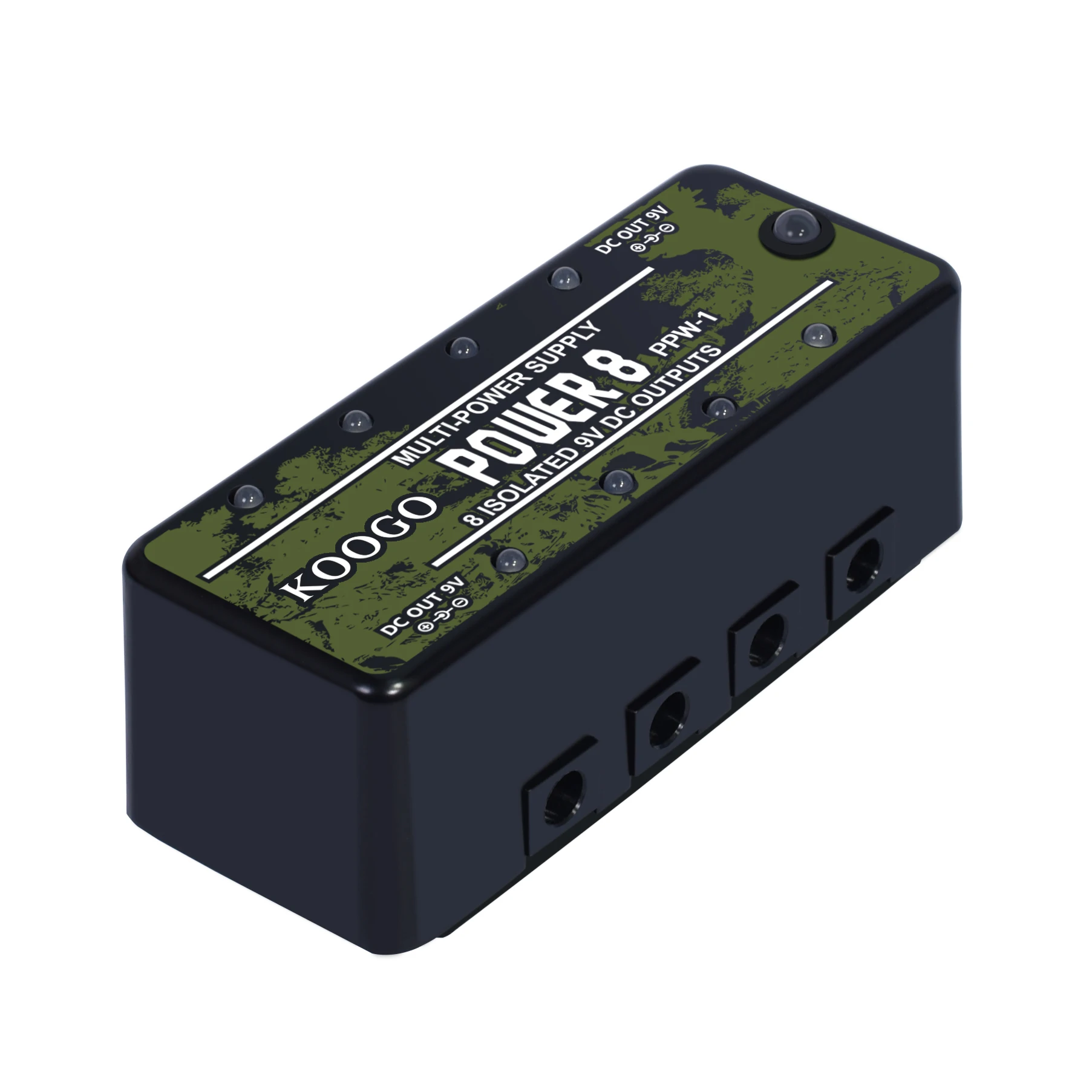 Koogo LEF-329 Mini Power Pedal Guitar Pedals Power Supply Multi Circuit Power 8 Isolated 9V Output With Short Circuit Protect