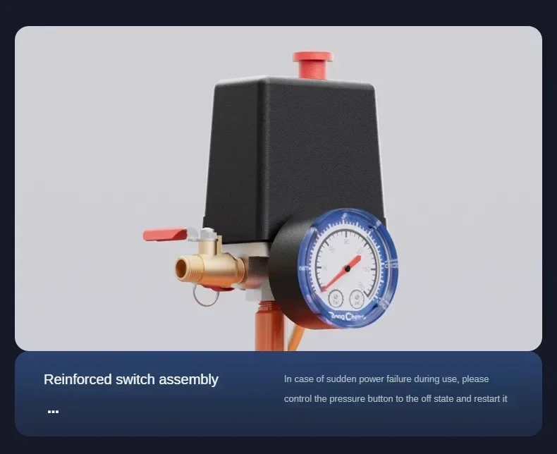 Портативный воздушный компрессор 220 В мини-бесшумный бесшумный