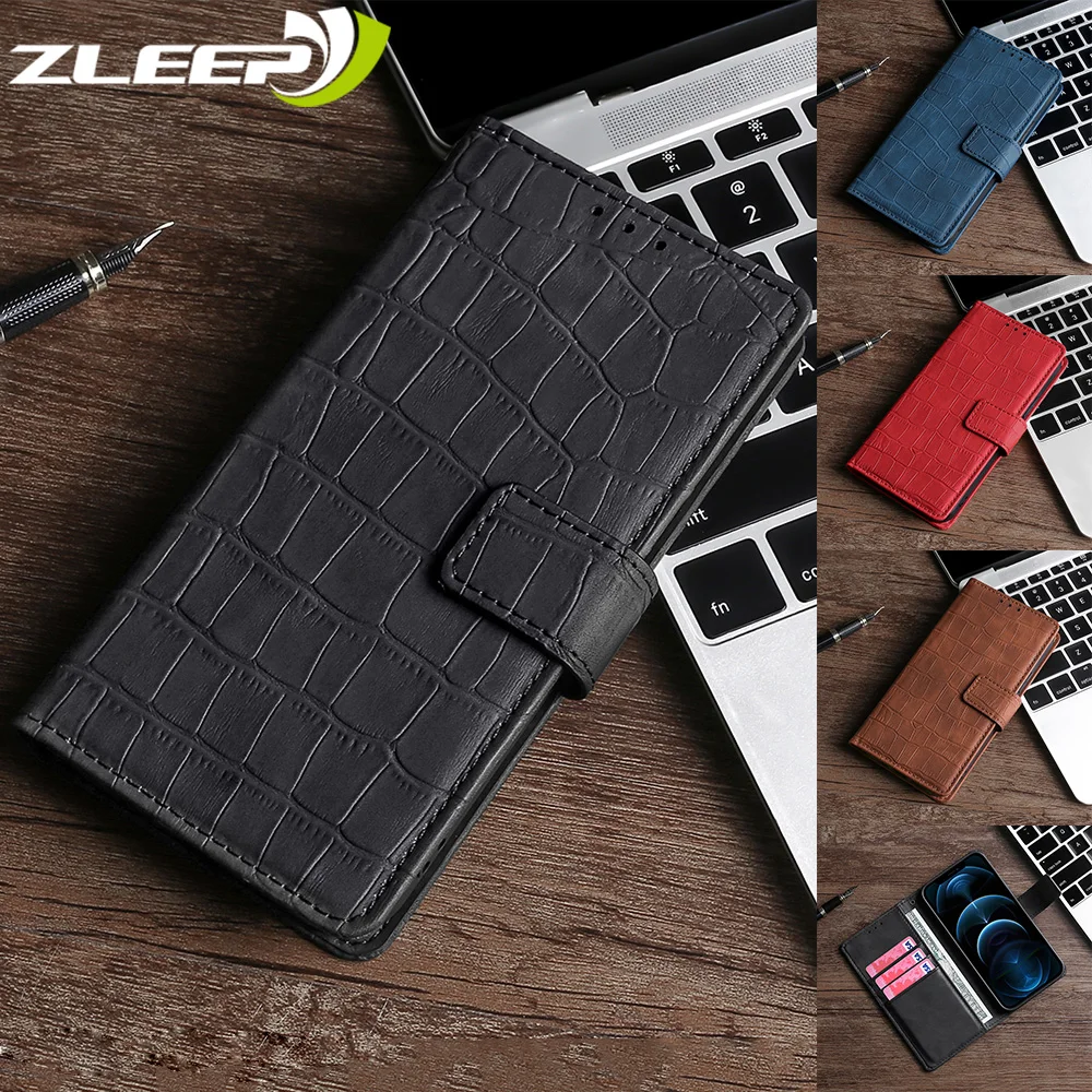 

Leather Flip Wallet Card Case For iPhone 13 12 Mini 11 Pro XR X XS Max 8 7 6 6S Plus SE 2020 Strong Magnetic Stand Holder Cover