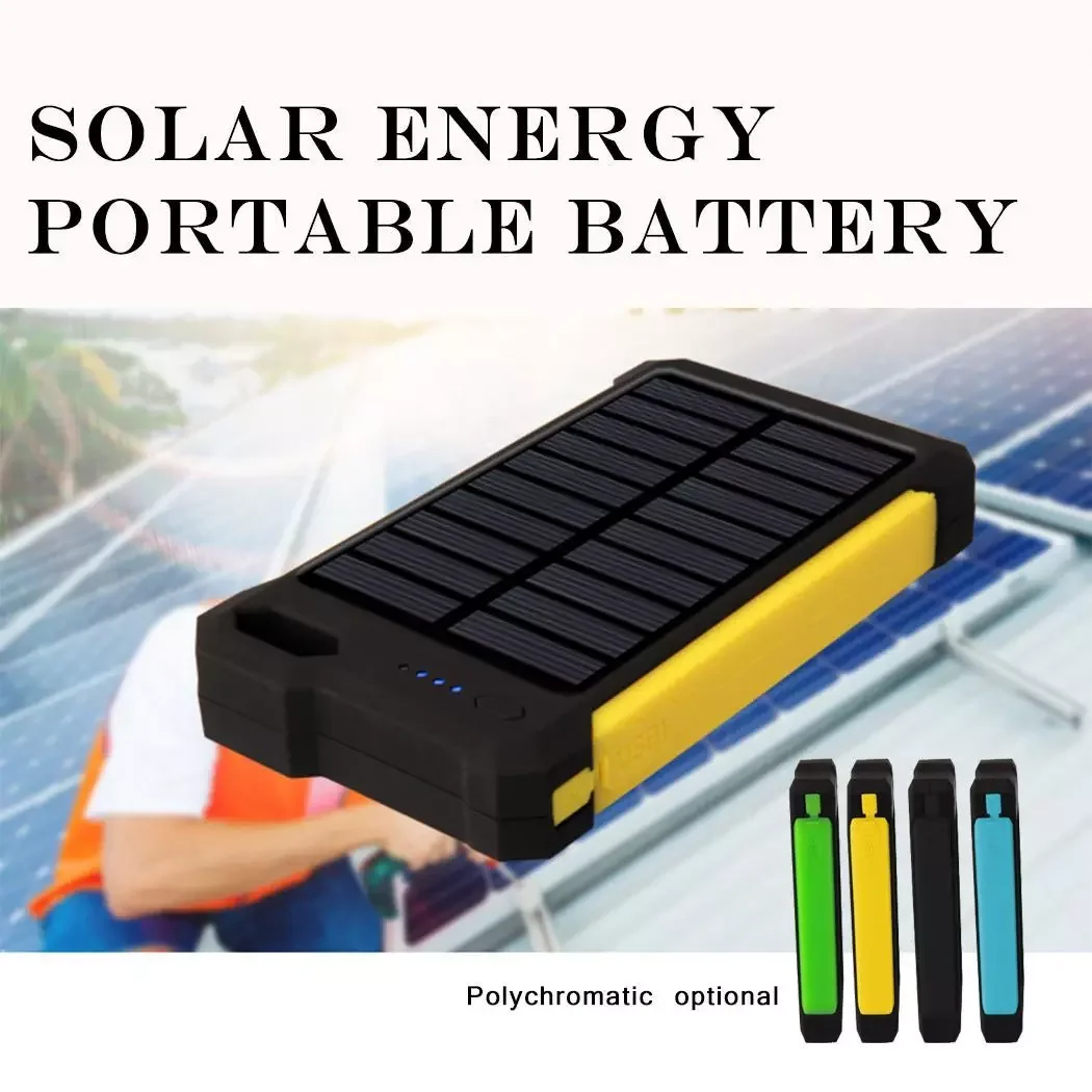 

NEW2023 For Xiaomi mi iphone XS 8 plusSolar Power Bank External Battery 2 USB LED 80000mah Powerbank Portable Mobile phone Solar