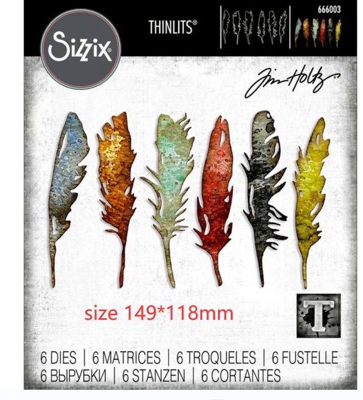 

Metal cutting dies Feathery cut die mold card Scrapbook paper craft knife mould blade punch stencls