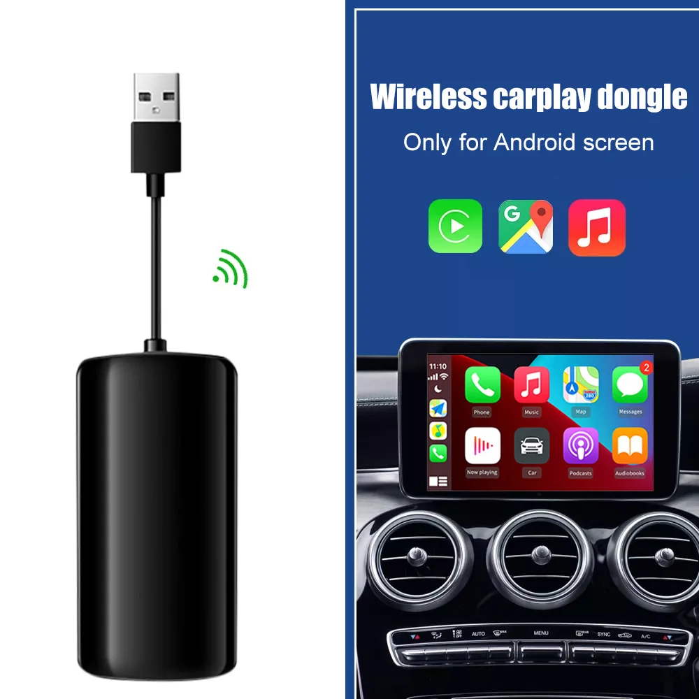 

Беспроводной адаптер для Carplay мультимедийный плеер Bluetooth-совместимый адаптер для зеркального отображения экрана для Android стерео iPhone
