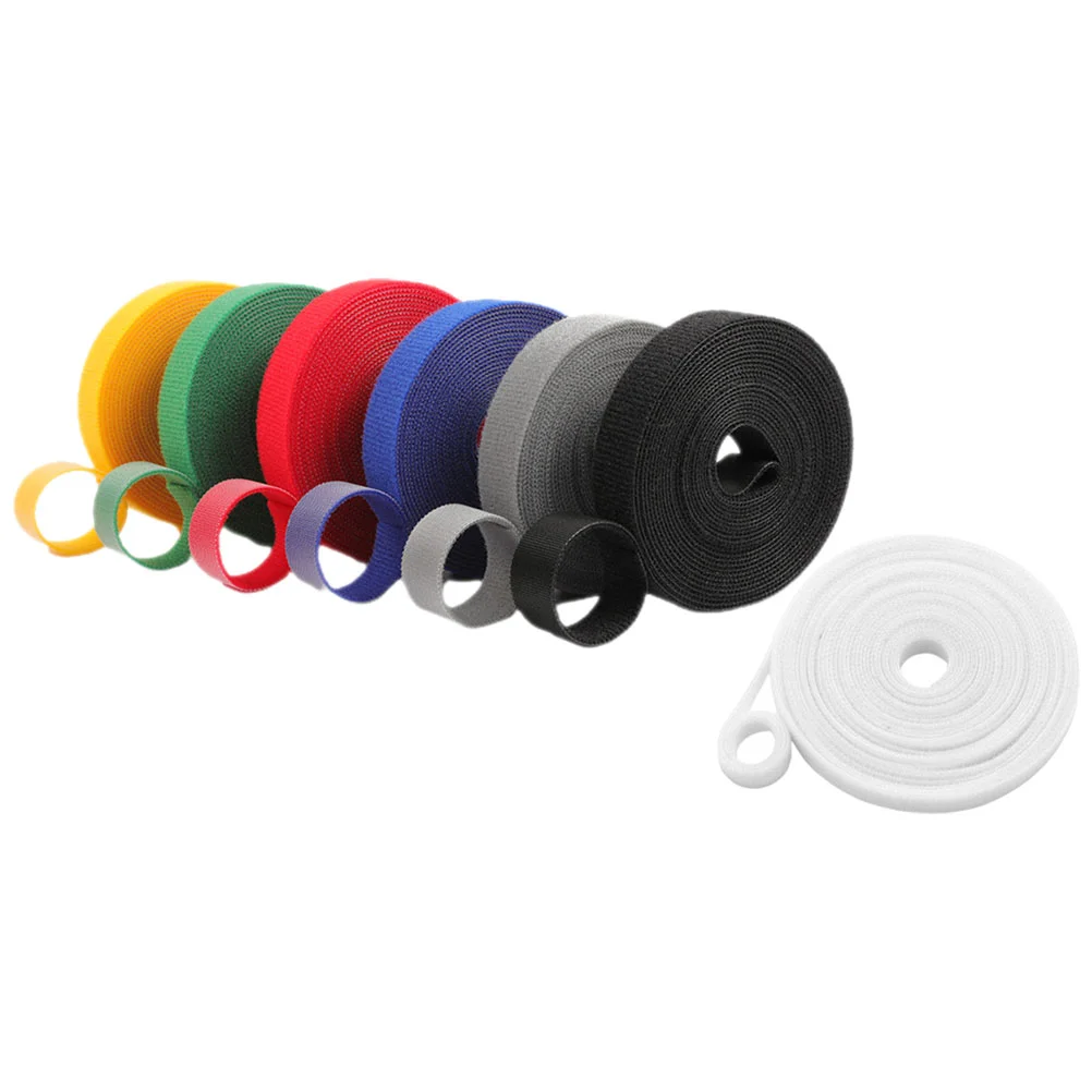 

7 Pcs White Duct Tape Nylon Ties Simple Gardening Wire Climbing Reusable Cable Fasteners Supplies