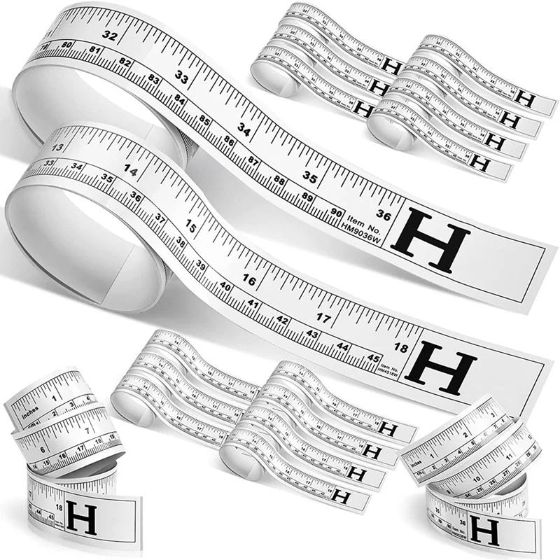 

Big Deal 16Pcs Adhesive Measuring Tape Metric Tape Measure Sticky Measurement Double Scale Sewing For Table Saw Fence Workbench