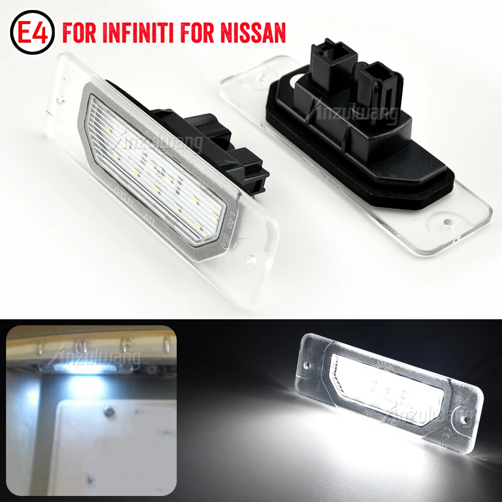 

Для Infiniti FX35/45 2003-2008 S50/Q45/I30/I35/M37/M56 Q70 Nissan Fuga Cefiro светодиодная лампа номерного знака OEM прямая подходит