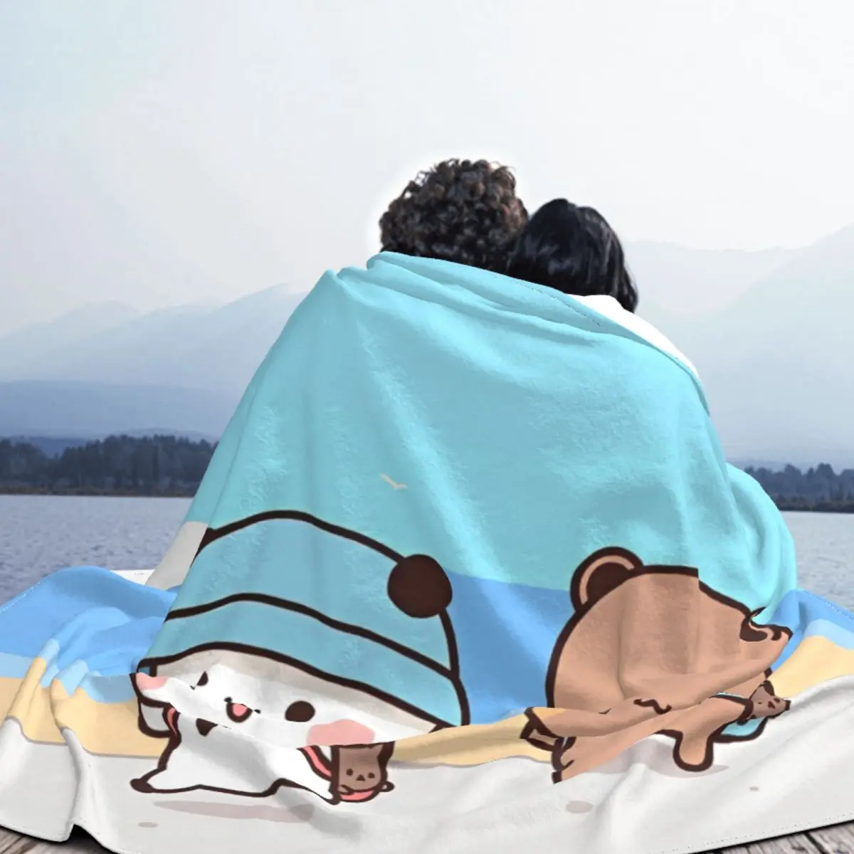 Легкие тонкие одеяла с рисунком медведя из мультфильма Bubu Dudu панда весна-осень