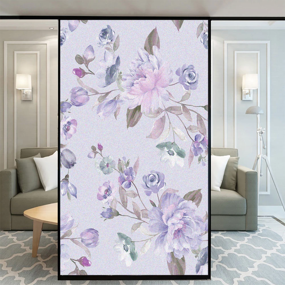 

Window Film Privacy Glue-free Decorative Glass Covering Static Cling Tint Frosted Window Stickers for Home