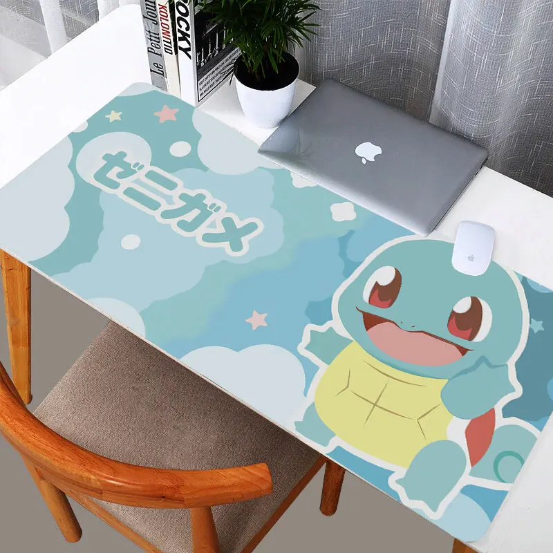 Большой игровой коврик для мыши Pokemon Пикачу Бульбазавр Charizard противоскользящий