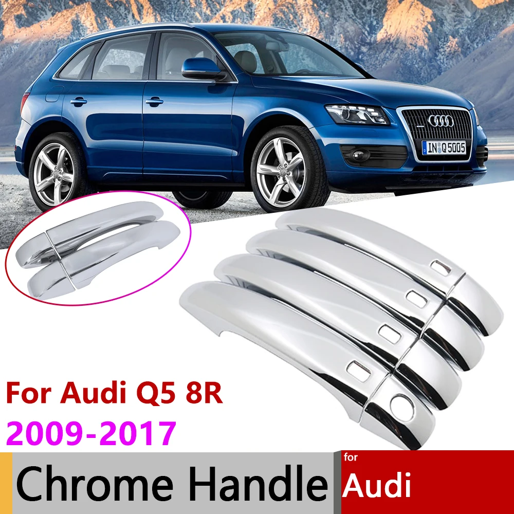 

Для Audi Q5 8R 2009 2010 2011 2012 2013 2014 2015 2016 2017 хром умная дверная ручка крышка отделка защитные наклейки снаружи автомобиля