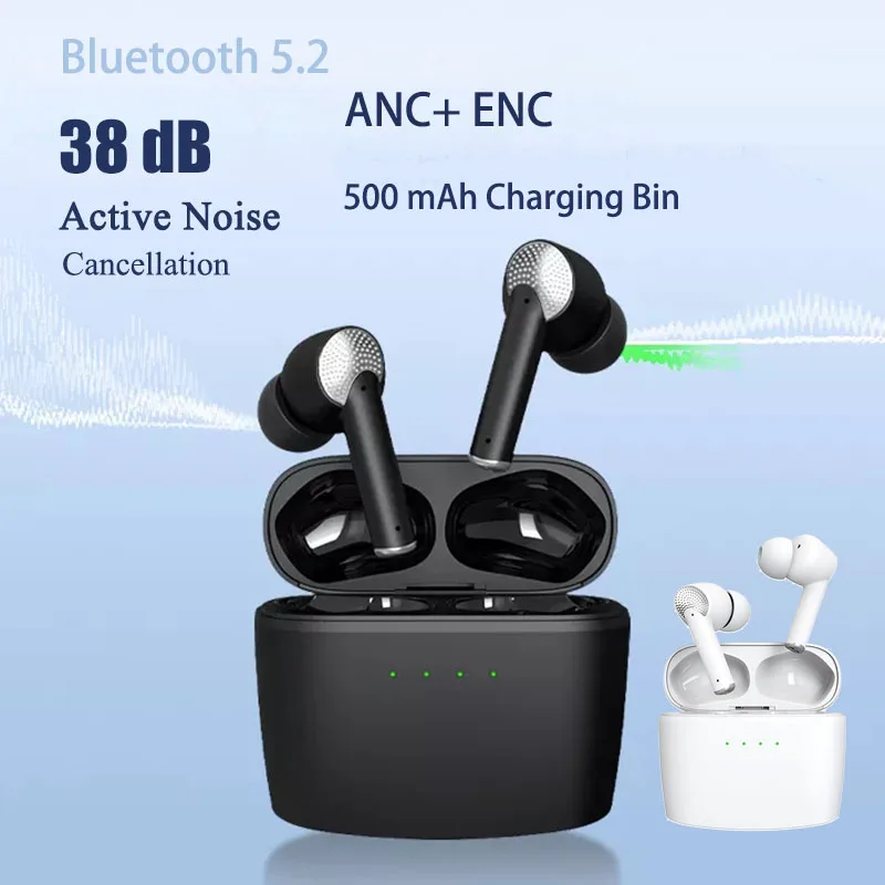 

TWS беспроводные наушники Bluetooth 5,2 с активным шумоподавлением
