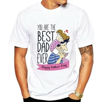 fathers day t shirt best dad ever father daughter love mens t shirts pure cotton%c2%a0 tee shirt