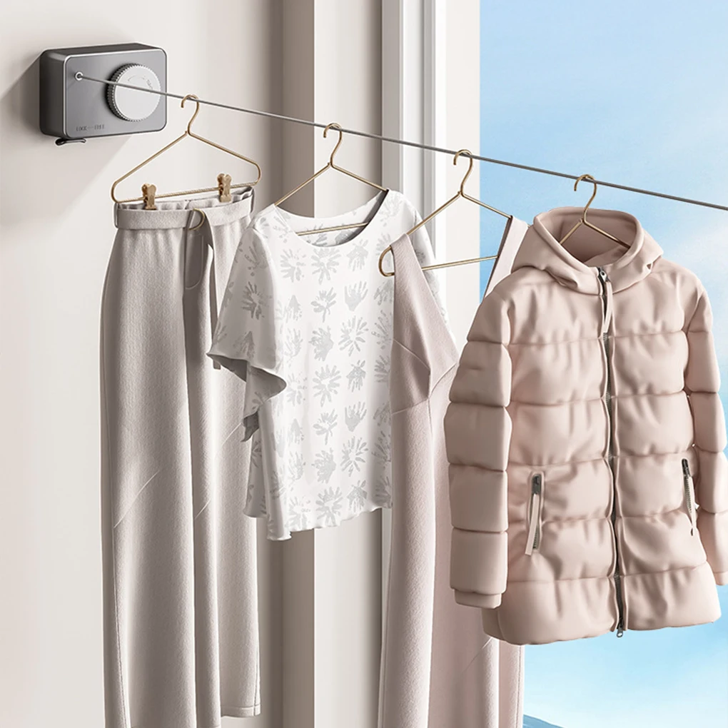 Выдвижная вешалка для белья органайзер сушки одежды из нержавеющей стали