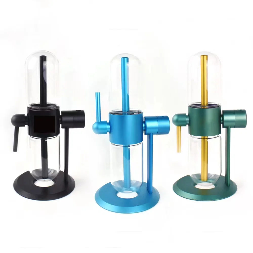 

Free Custom Logo Large Blue Gravity Hookah For 360 Rotating Cachimba Glass Gravity Shisha Set Pipe Hose