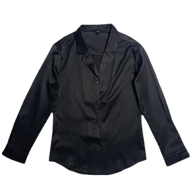 High Quality Solid Color Shirts for Men Long Sleeve Slim Casual Shirt Business Social Dress Shirt Show Party Tuxedo Man Clothing