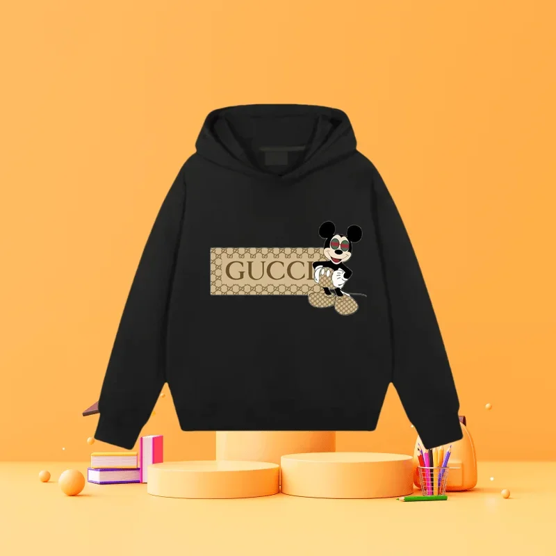 Детская повседневная модная толстовка с капюшоном в стиле аниме Микки для