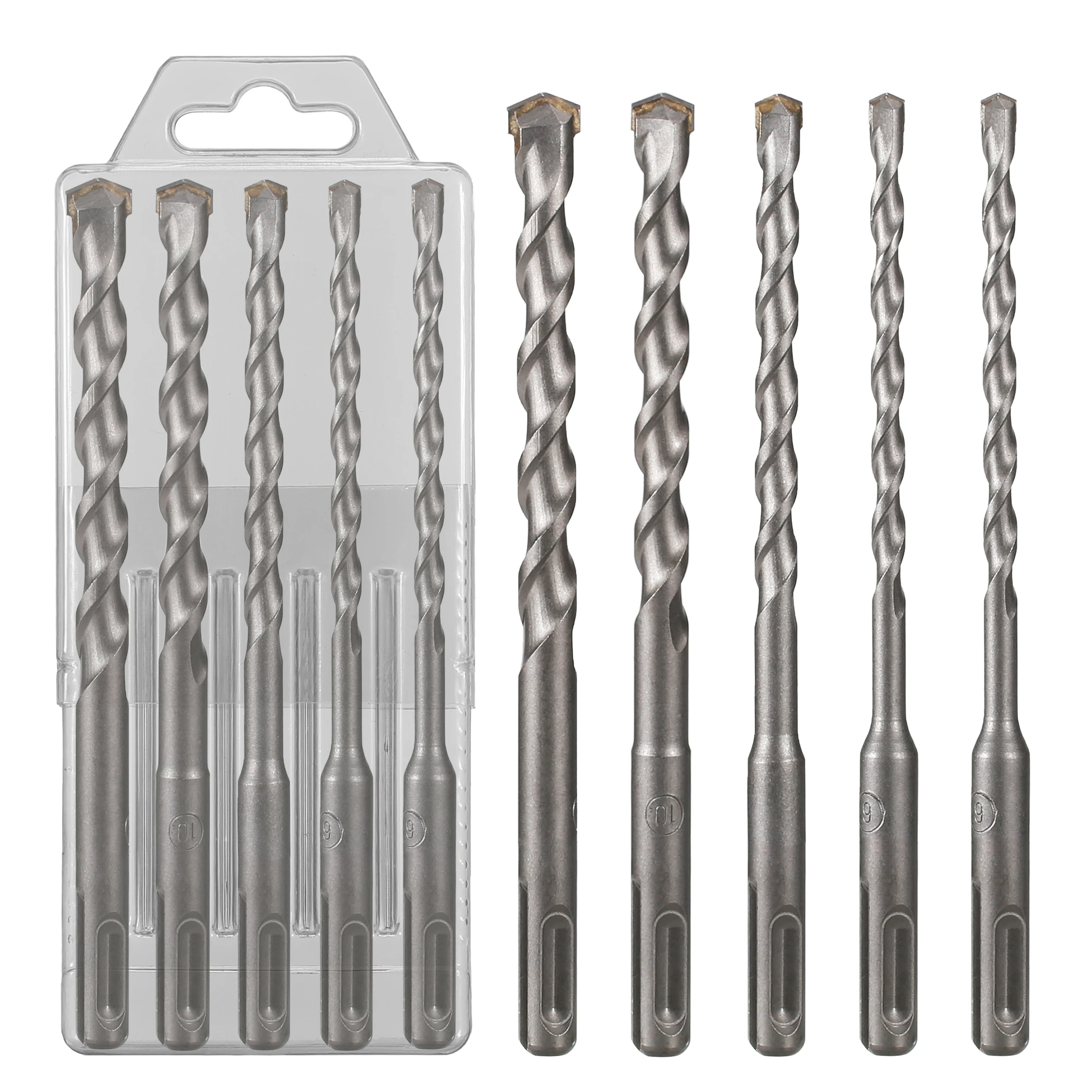 

Набор сверл карбидных для электродрели SDS PLUS 6-8-10-12 мм, 160 мм, 5 упаковок