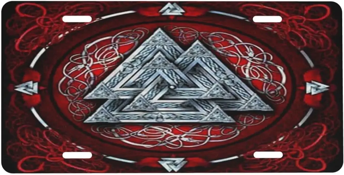 Ретро бегический викинг скандинавская мифология номерной знак алюминиевая