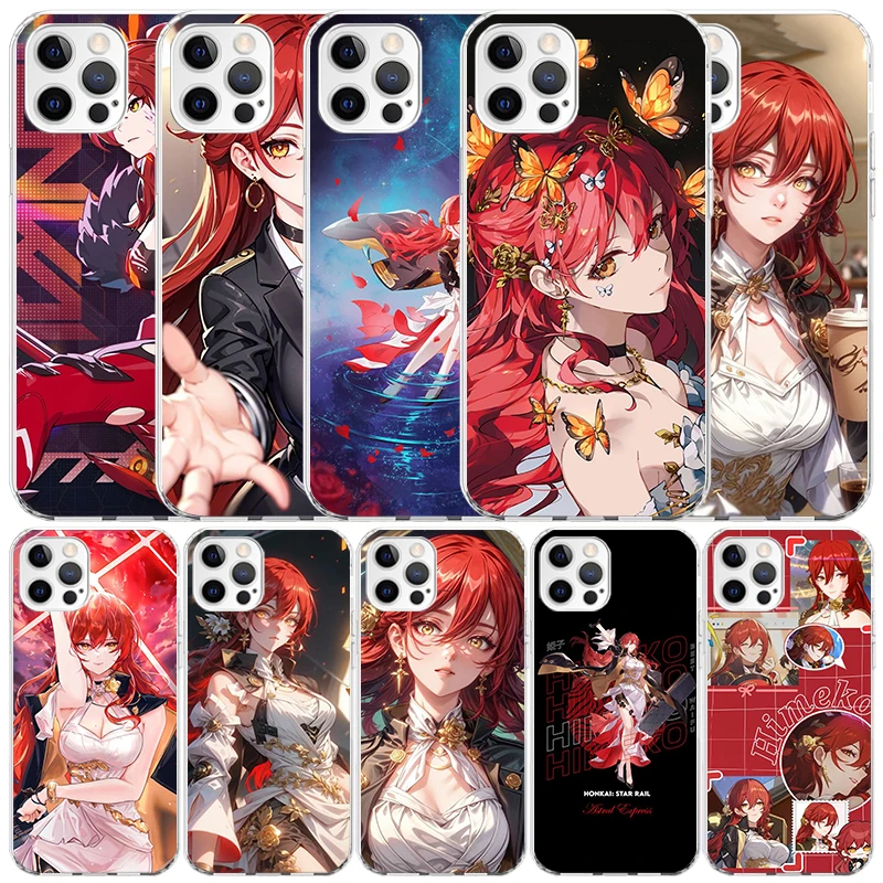 Фото Чехол для телефона Honkai Star Rail Himeko для iPhone 16, 17, 17E, 16E, 15, 14 Plus, 13 Mini, 12, 11 Pro Max, 7, 8 + SE 2020, мягкий чехол из ТПУ 16 №1