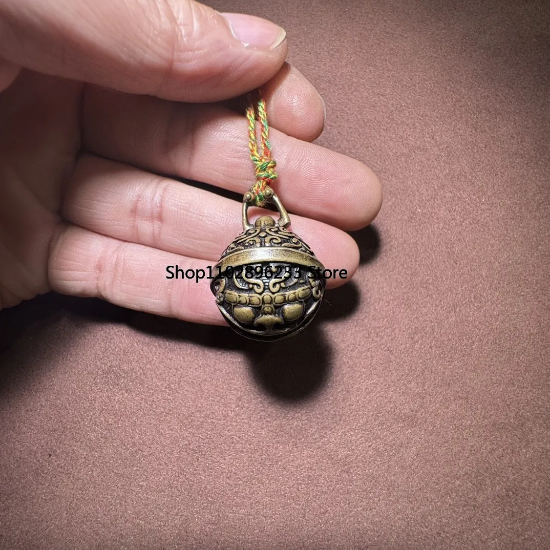 Тибетские латунные колокольчики резная вручную швейцарский зверь подвесные