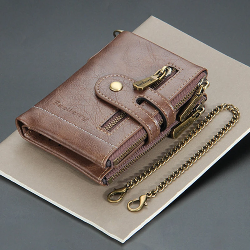 Женский Мужской кошелек мужской короткий с несколькими картами и тройной