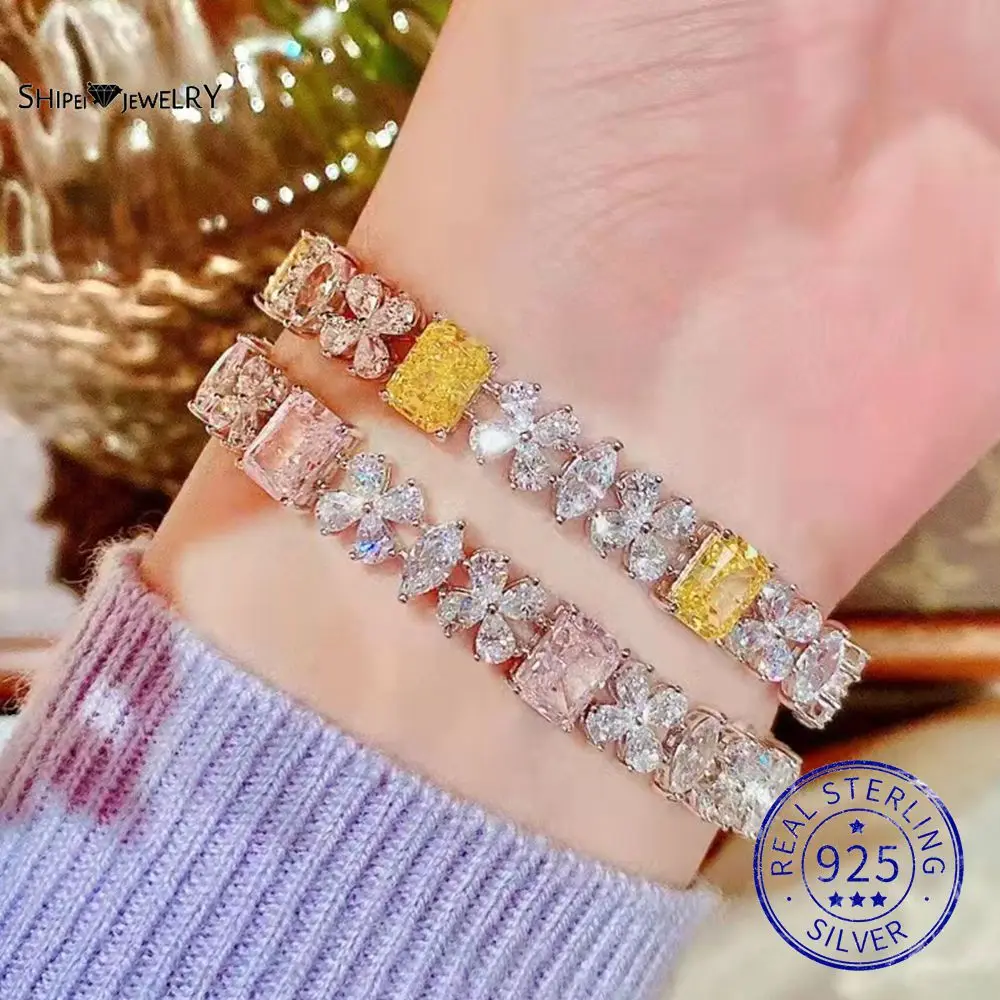 

Женский браслет из серебра 925 пробы с искусственным драгоценным камнем