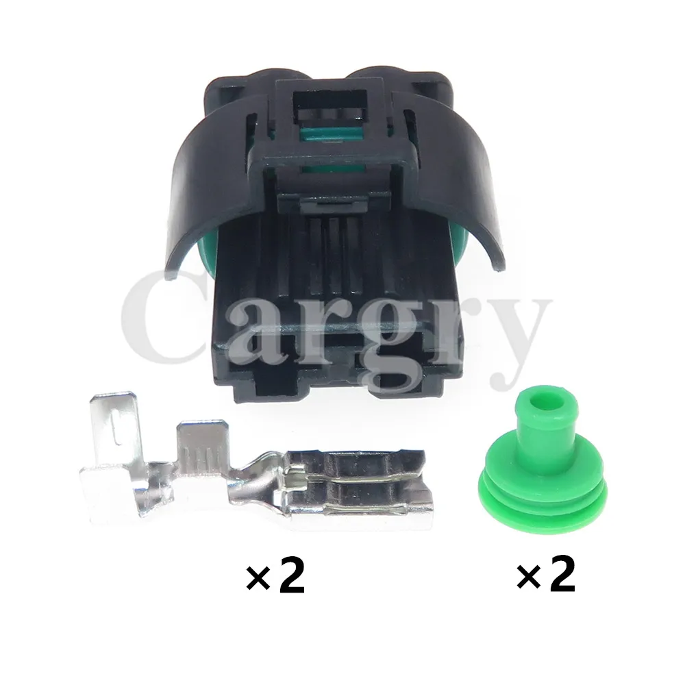 

1 комплект, 2P автомобильный вентилятор, кабель двигателя, разъем переменного тока в сборе 1544317-1 1544678-2, автомобильный водонепроницаемый разъем большого тока мощности