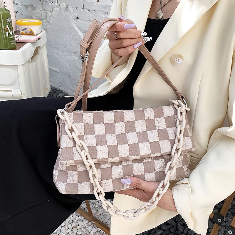 

New Chain Armpit Bags for Women High Quality Shoulder Bag New Purses and Handbag Designer Crossbody Bag Casual Tote Cute Satchel