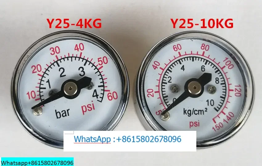 Миниатюрный осевой манометр 25 мм 4 кг 2 10 дисплей измеритель давления воздуха и